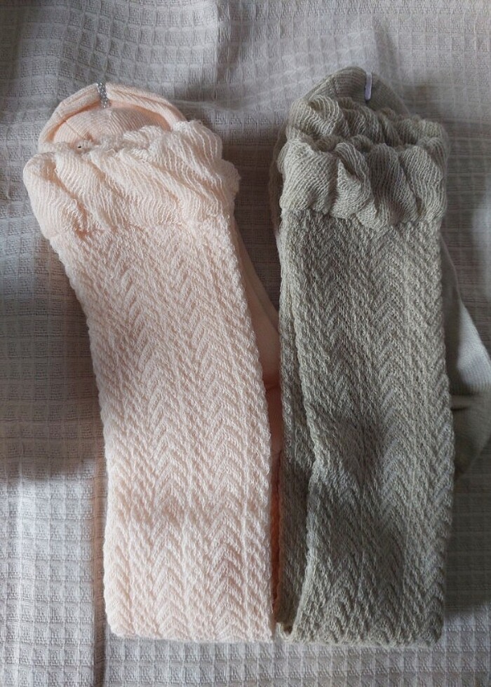 5 li kiz çocuk Dizaltı Çorap  - Görsel 3