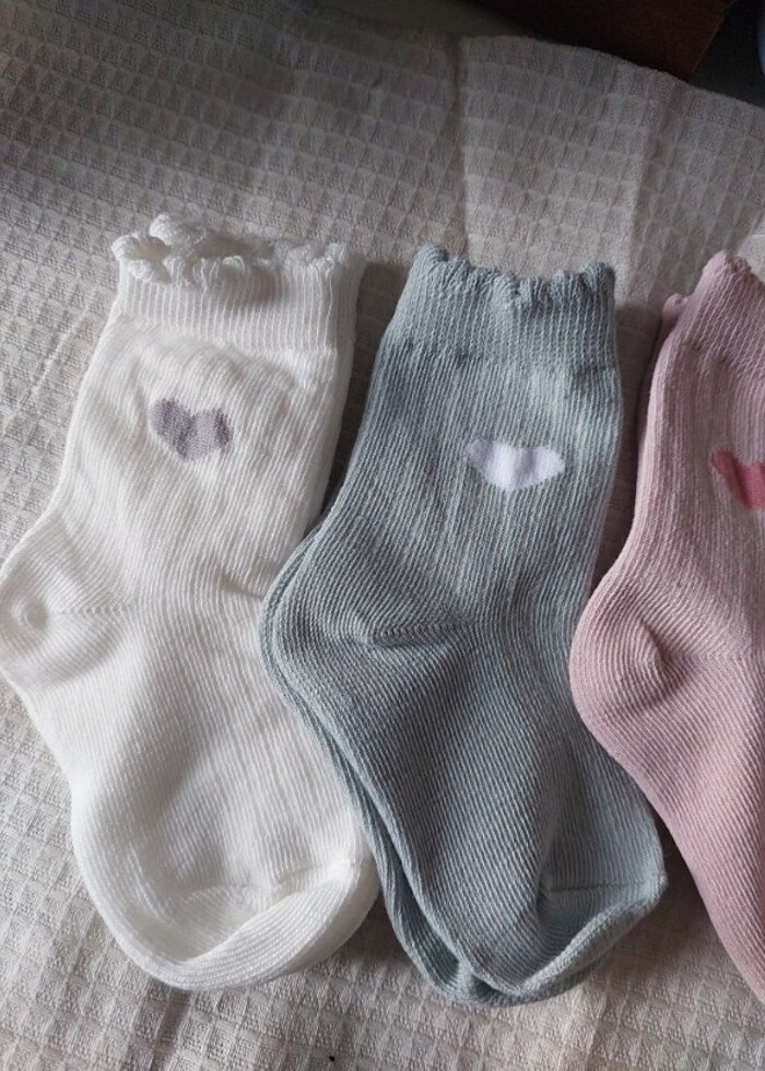 4'lü Kız çocuk çorap 3/4 yaş - Görsel 3