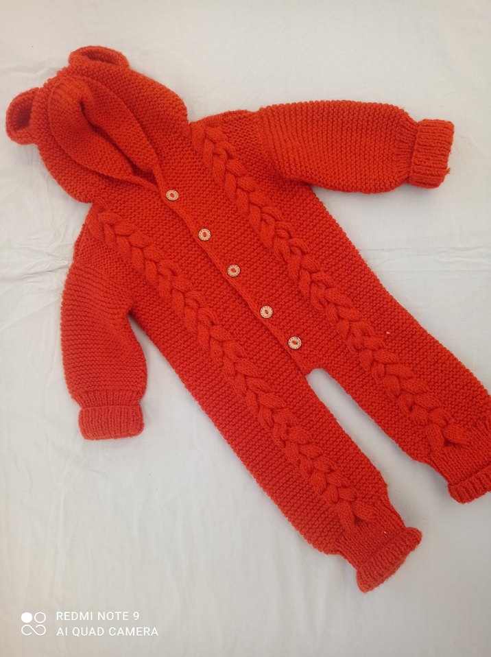 Örgü Bebek Tulumu - Görsel 2