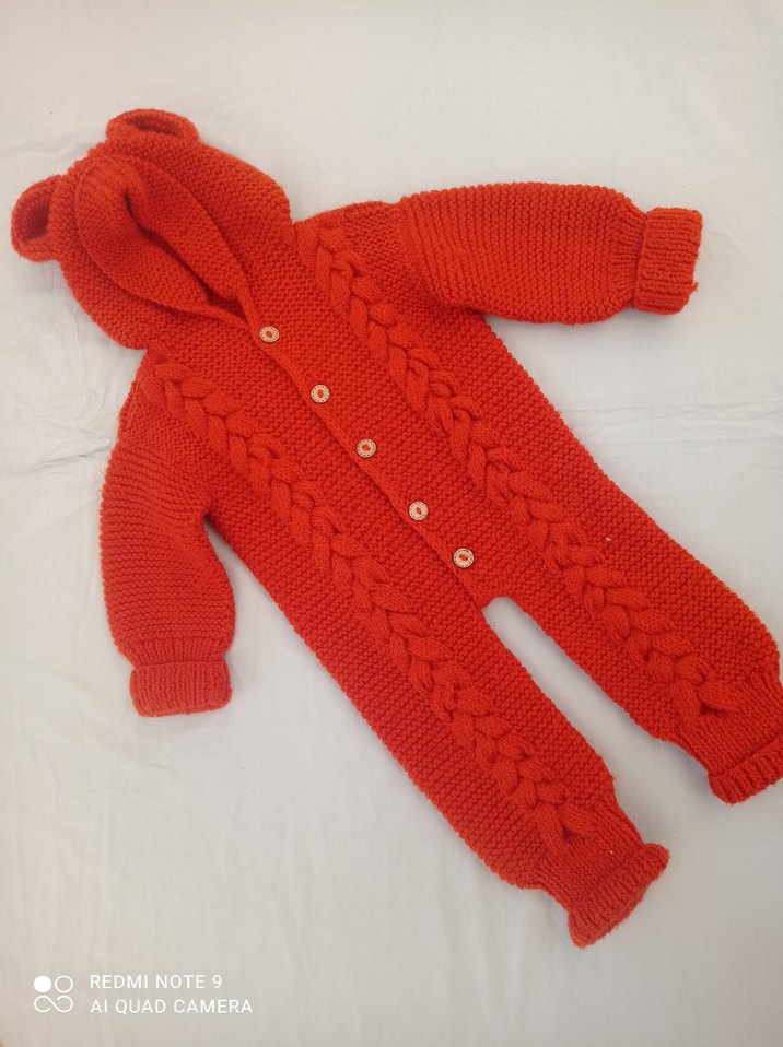 Örgü Bebek Tulumu - Görsel 3