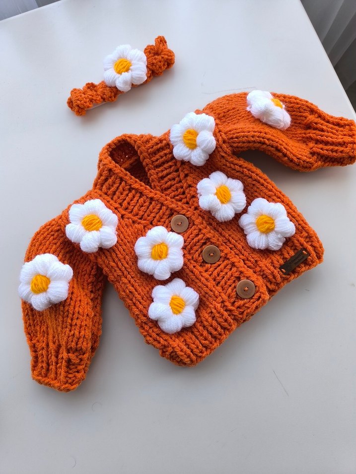 Çiçekli Hırka - Görsel 2