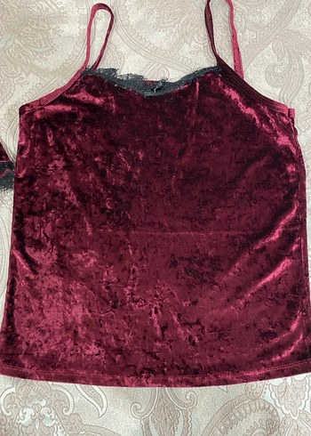 Bordo Uzun Kadın Gotik Nakışlı Sabahlık - Görsel 4