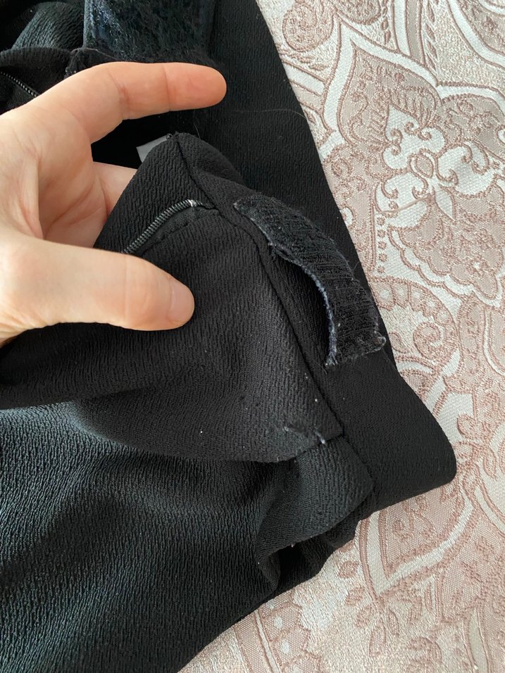 Siyah Kemerli Kadın Kumaş Pantolon - Görsel 4