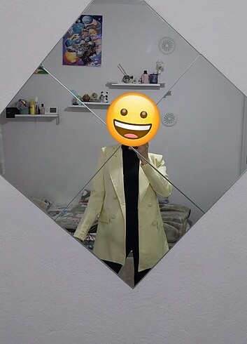 Deri blazer etiketli