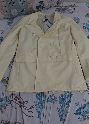Trendyol & Milla Deri blazer etiketli