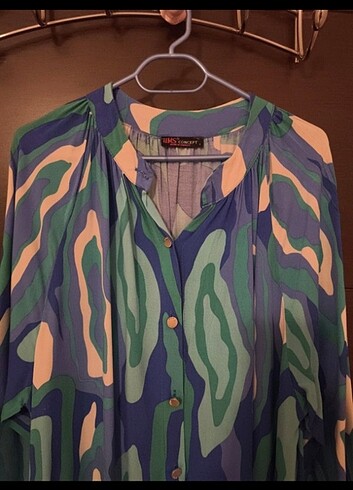 pamuklu  uzun elbise 1 beden - Görsel 4