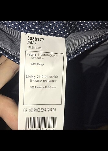 Fabrika lacivert 54 beden ceket - Görsel 6