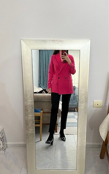 Pembe blazer ceket