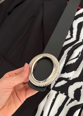 Zebra Desenli Uzun Kadın elbise - Görsel 3