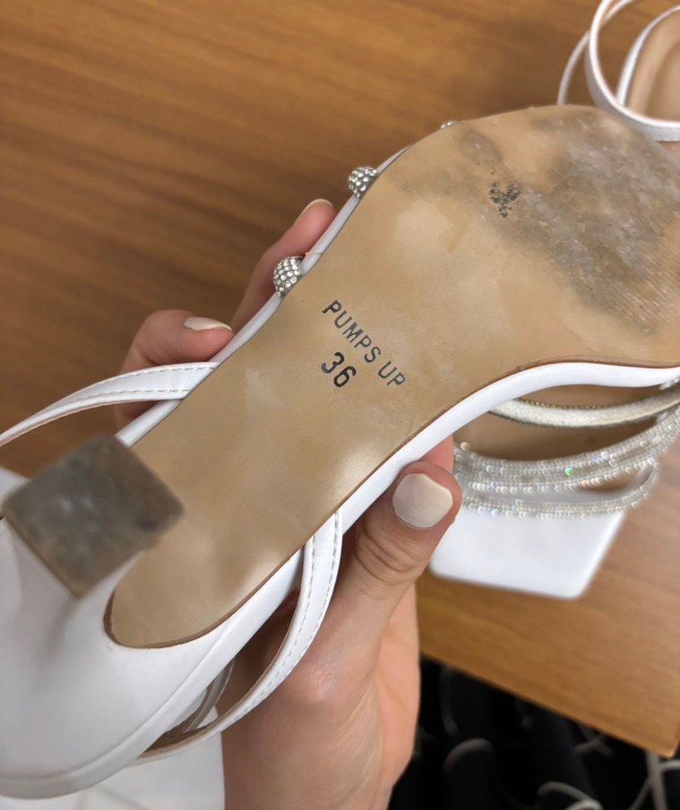 Beyaz Kadın Abiye Ayakkabı - Görsel 3