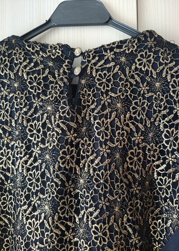 Abiye Lacivert Tesettür Elbise - Görsel 4