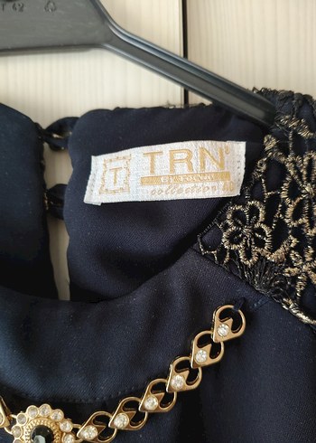 Abiye Lacivert Tesettür Elbise - Görsel 7