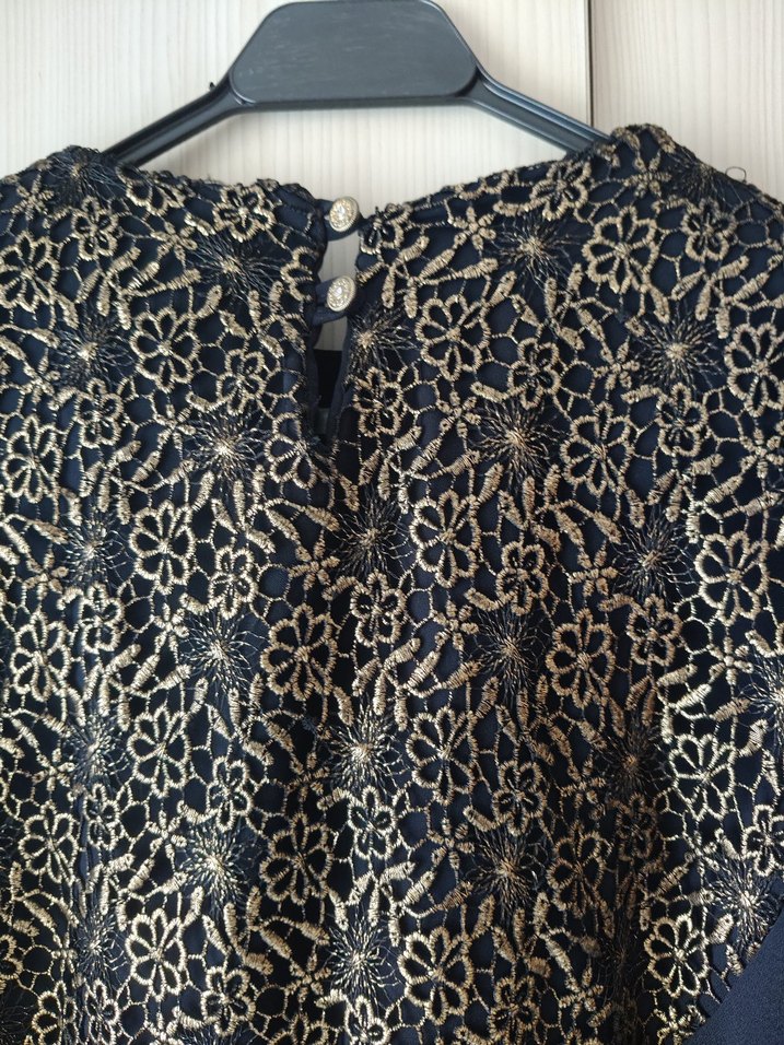 Abiye Lacivert Tesettür Elbise - Görsel 4