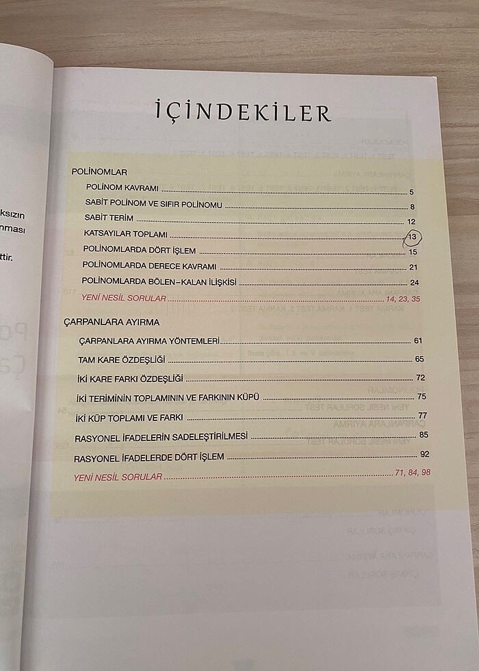 10. Sınıf matematik test kitabı - Görsel 2