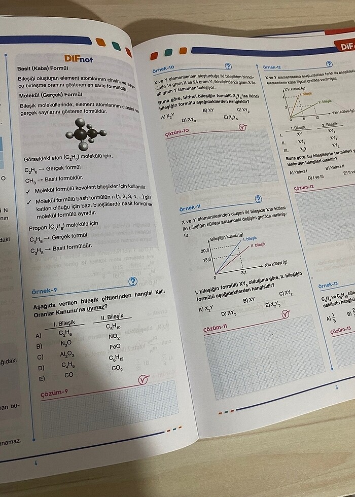 10. Sınıf kimya föy konu anlatımlı test kitabı - Görsel 2