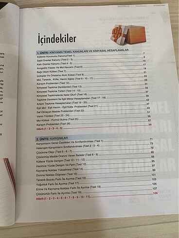 10. Sınıf kimya ve fizik test kitabı - Görsel 3