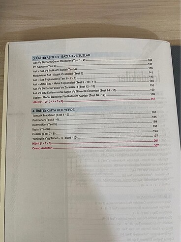 10. Sınıf kimya ve fizik test kitabı - Görsel 4