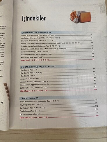 10. Sınıf kimya ve fizik test kitabı - Görsel 8