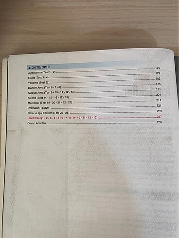 10. Sınıf kimya ve fizik test kitabı - Görsel 9