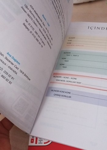 11. Sınıf Matematik Kazanım Merkezi Kitabı - Görsel 5