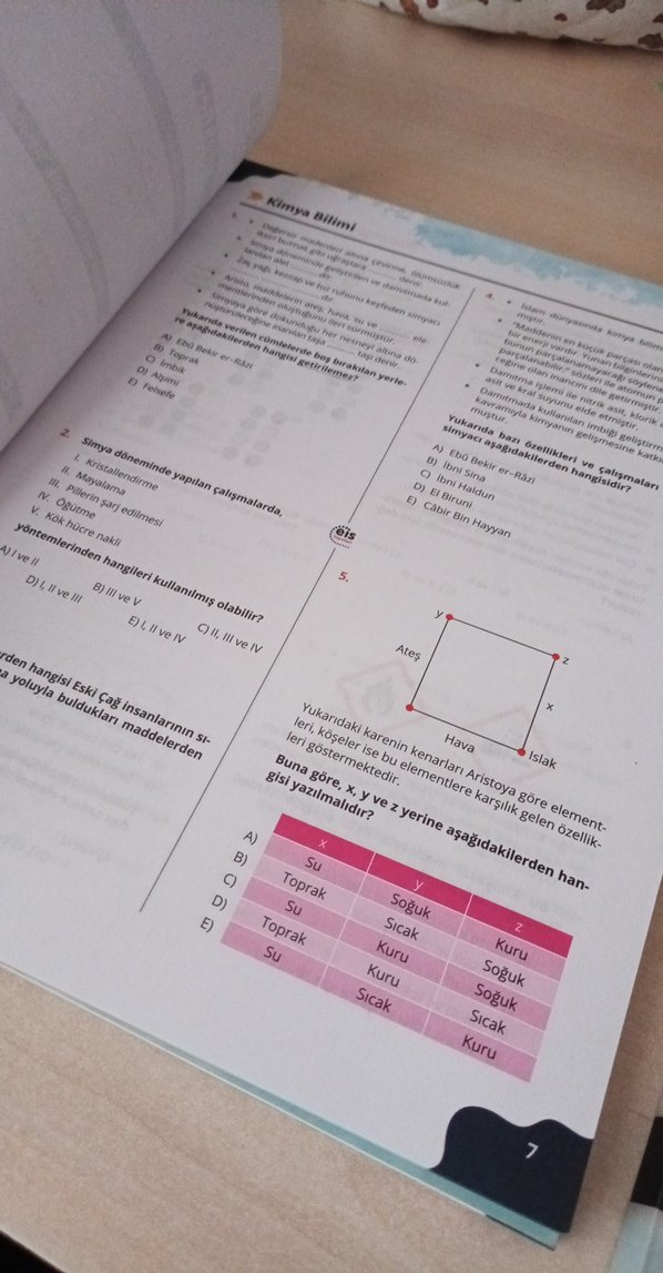 TYT Kimya Soru Bankası Hazırlık Kitabı - Görsel 3