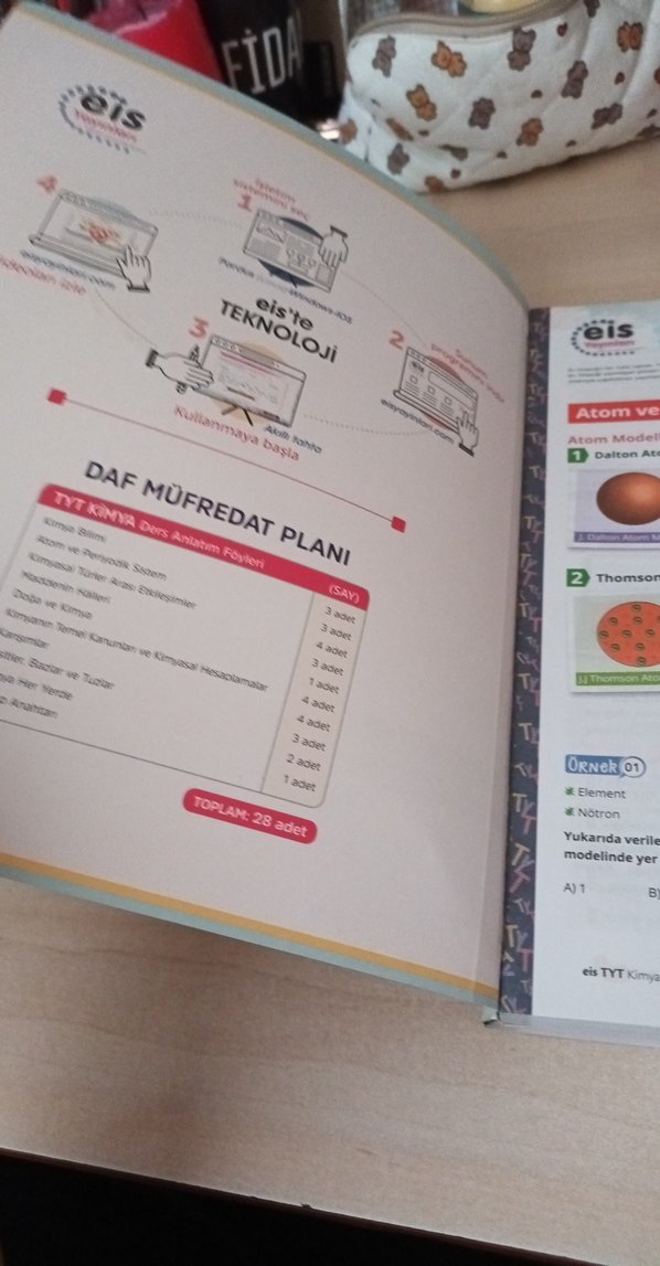 EIS Kimya Ders Anlatım Föyü TYT Hazırlık - Görsel 3