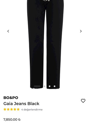 BO&PO Gaia Siyah Kot Pantolon