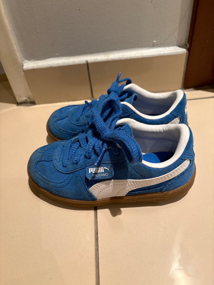 Mavi Çocuk Spor Ayakkabı Velcro Bağcıklı - Görsel 2