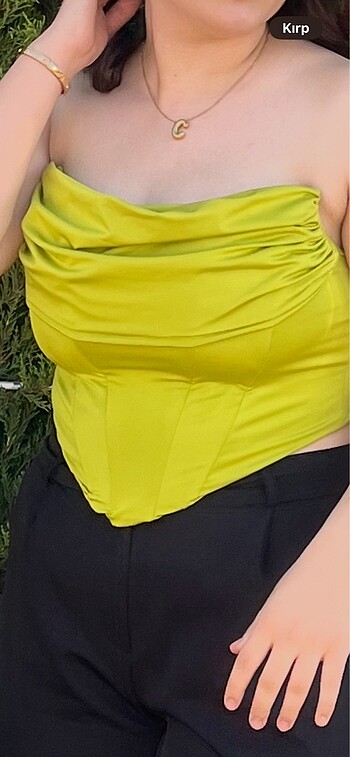 Crop astarlı korse