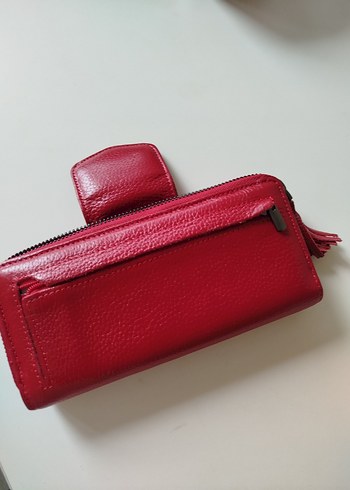 hiç kullanılmadı Kadın hakiki deri Cüzdanı - Görsel 6