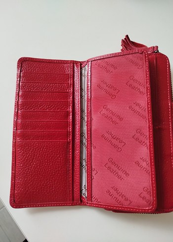 hiç kullanılmadı Kadın hakiki deri Cüzdanı - Görsel 2