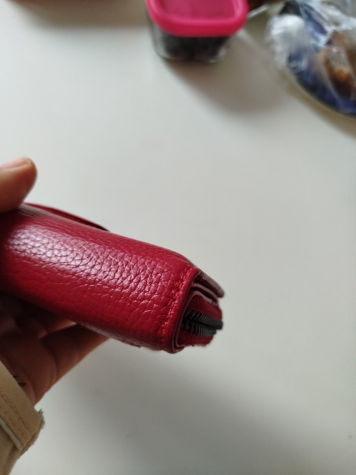 hiç kullanılmadı Kadın hakiki deri Cüzdanı - Görsel 4