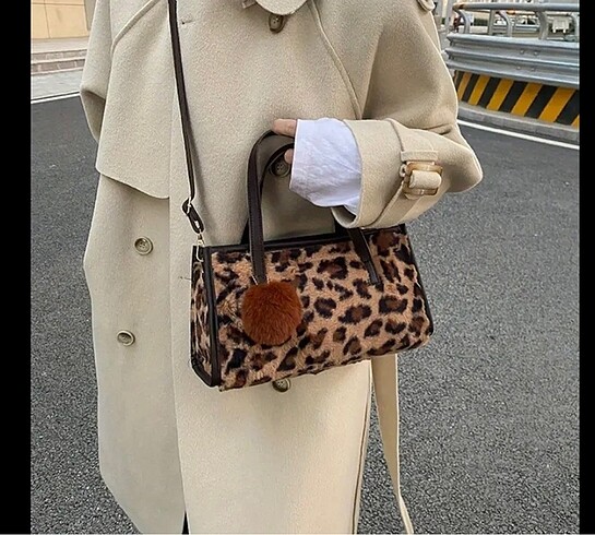 Leopar tasarım canta zara muadili # kışlık