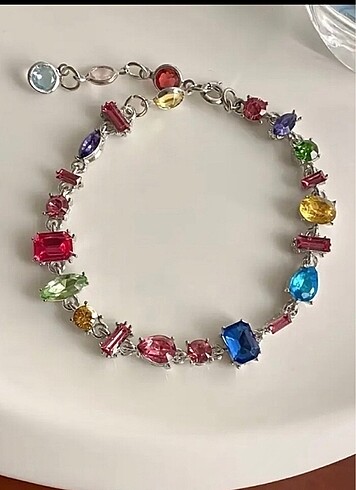 Renkli taşlı bracelet#swarovski