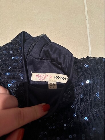 Koton Koton tasarım pullı paletli bluz