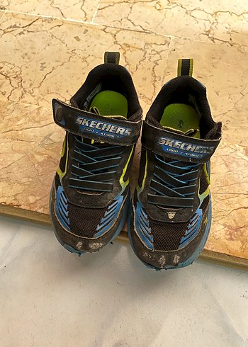 Skechers Erkek Çocuk Mavi Biker Spor Ayakkabı