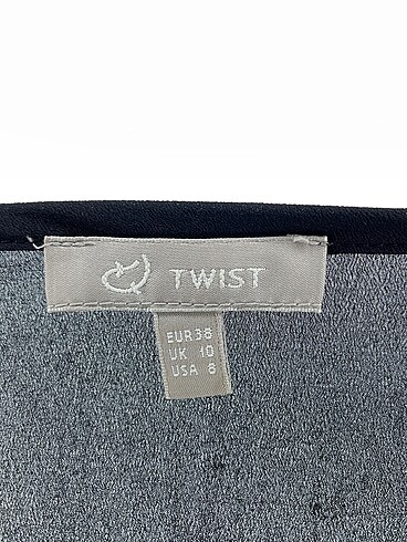 38 Beden siyah Renk Twist Bluz %70 İndirimli.