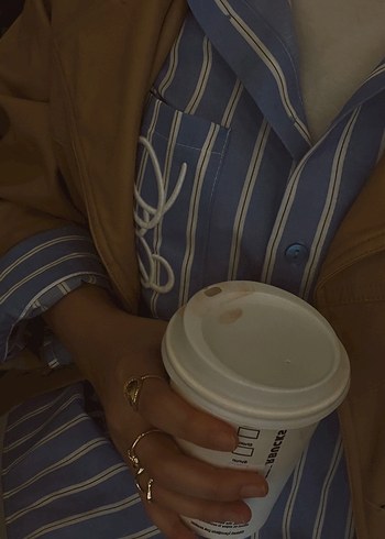 Bej Midi Düğmeli Pamuklu Kadın Gömlek - Görsel 3