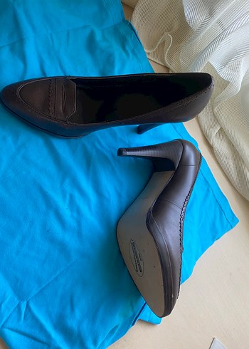 Kahverengi Kadın Stiletto Ofis Ayakkabısı