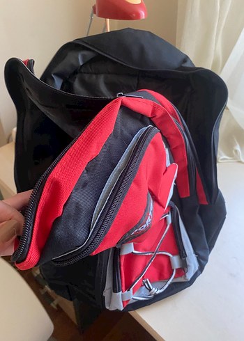 Kırmızı Gri Çocuk Okul Çantası SPORTS - Görsel 4