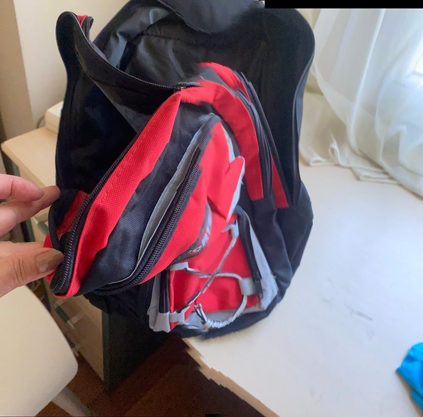 Kırmızı Gri Çocuk Okul Çantası SPORTS - Görsel 3