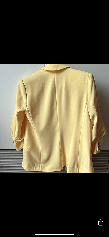 m Beden Sarı Blazer Ceket