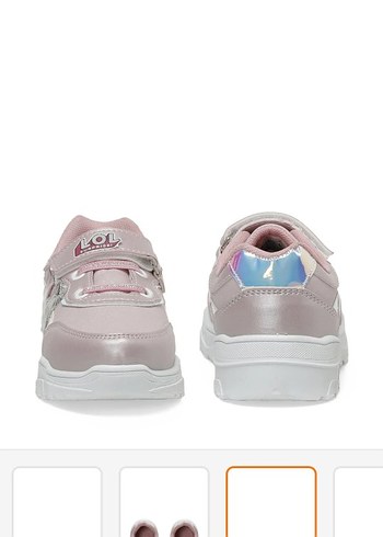 Kız Çocuk Pembe Velcro Bağcıklı Spor Ayakkabı - Görsel 2