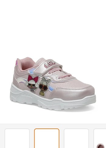 Kız Çocuk Pembe Velcro Bağcıklı Spor Ayakkabı - Görsel 4