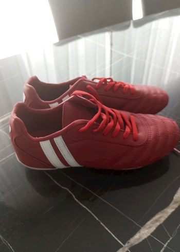 Kırmızı Bağcıklı Erkek Futbol Ayakkabısı - Görsel 6