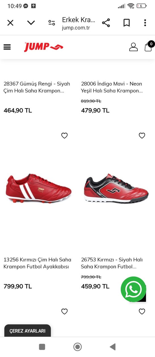 Kırmızı Bağcıklı Erkek Futbol Ayakkabısı - Görsel 3