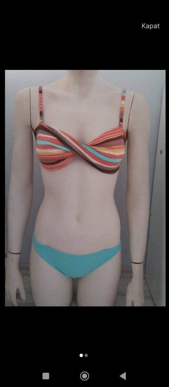 Pembe Mini Bohem Plaj Bikini - Görsel 4