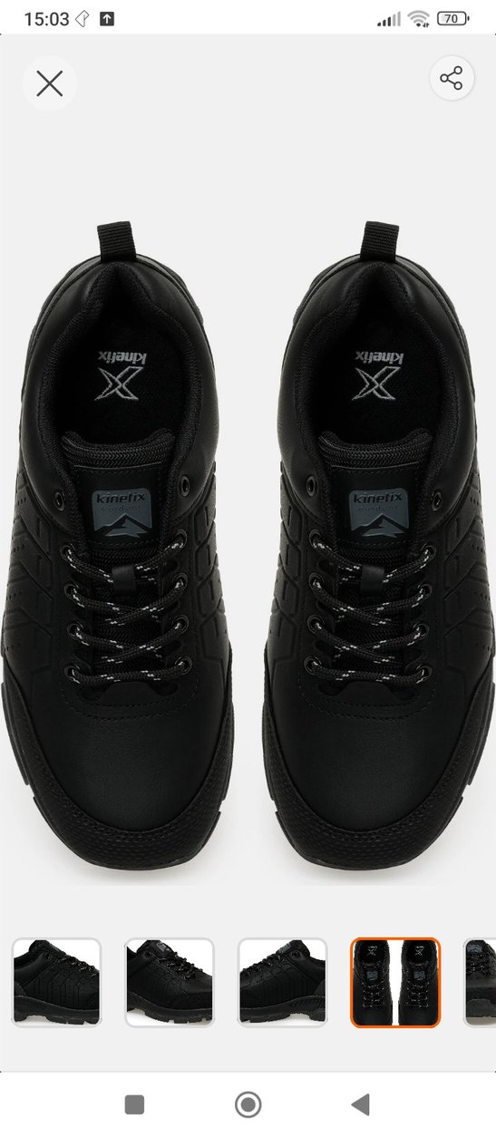 Erkek Siyah Yılan Desenli Spor Ayakkabı - Görsel 2