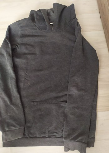 LC Waikiki Gri Erkek Sweatshirt Uzun Kollu Salaş Kesim
