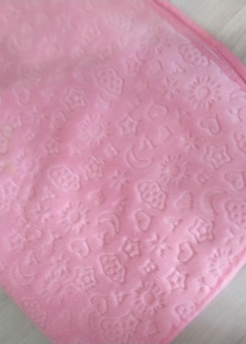 Nakışlı Pembe Çocuk Battaniyesi - Görsel 4